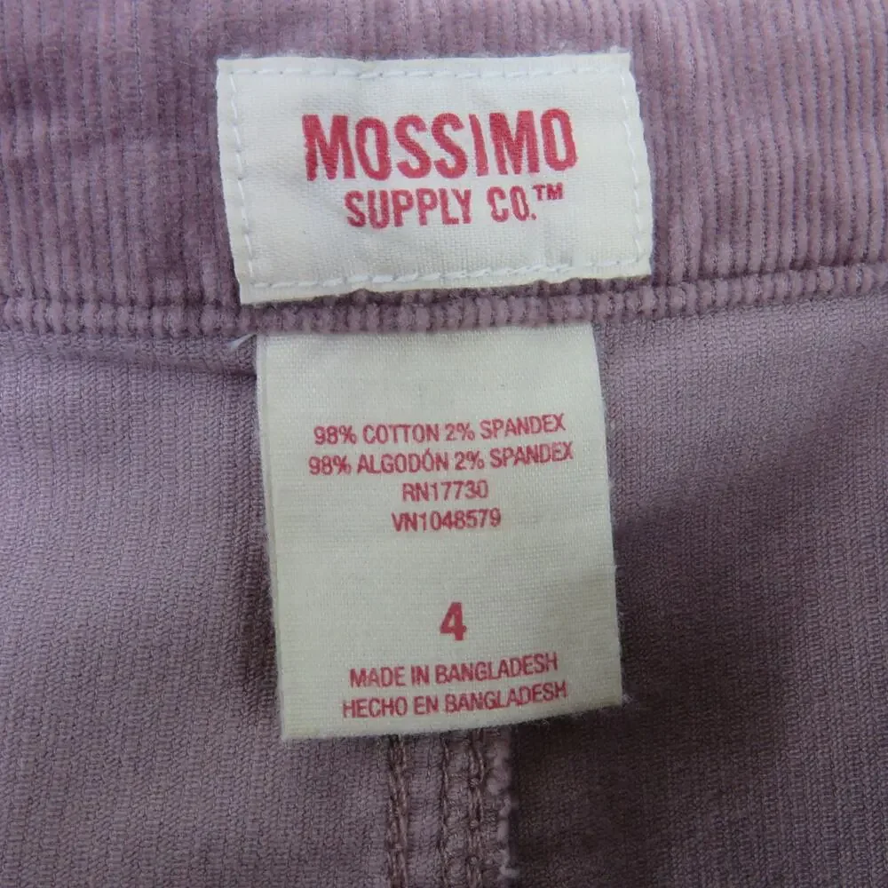 Mossimo Purple Corduroy Mini Skirt Size 4 Small Cute Retro